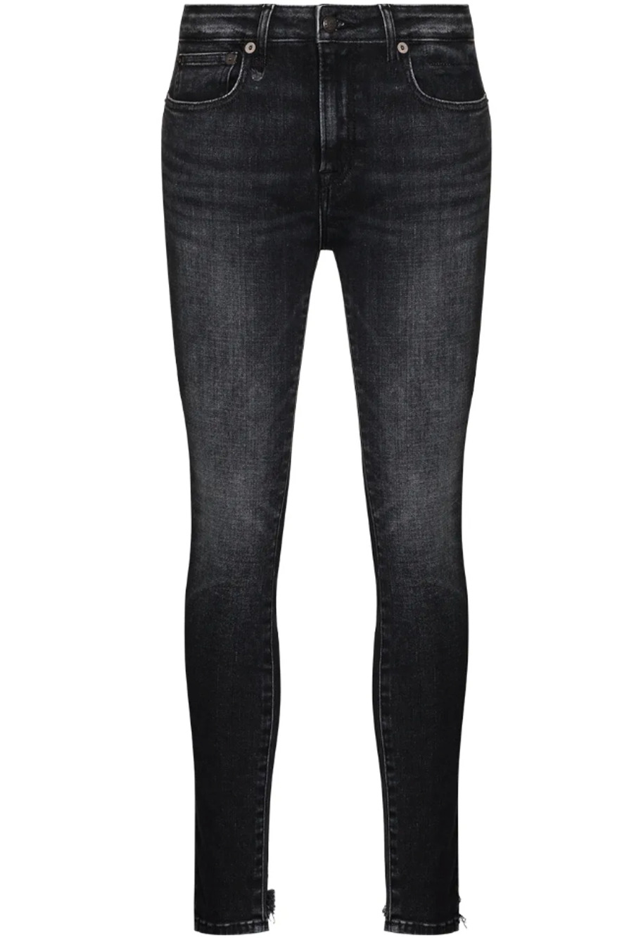 R13 Classic Black Alison Skinny Denim Jeans Size 24